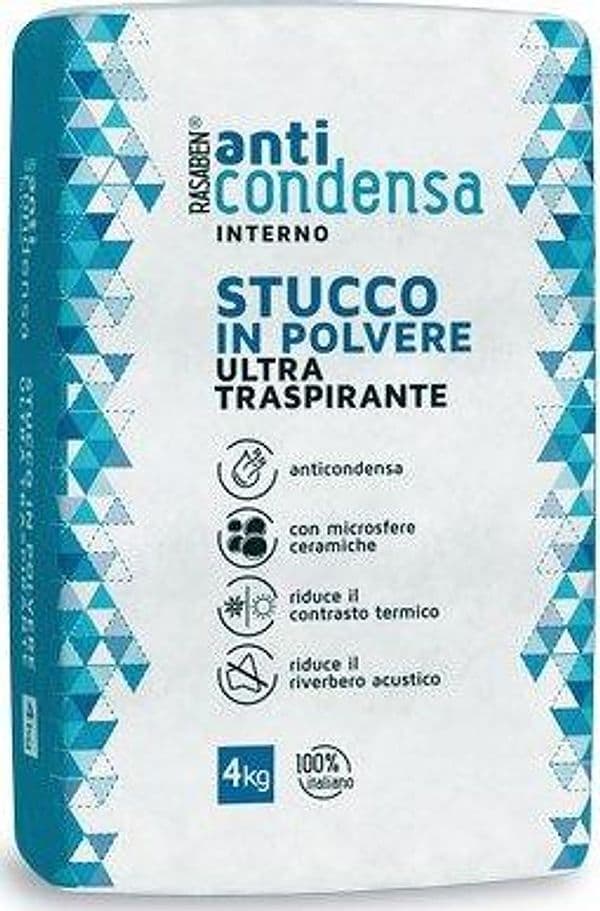 Stucco Polvere Interno Anticondensa K2 Rasaben 4 kg 4 Pezzi - 2