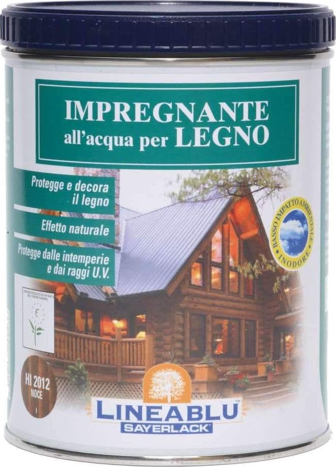 Impregnante Acqua Lineablu Sayerlack HI2013 Noce Scuro Lt 2,5