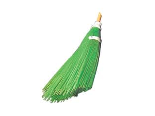 Scopa da Netturbino a Fili Verde in Polipropilene con Taglio 3 Pezzi - 2