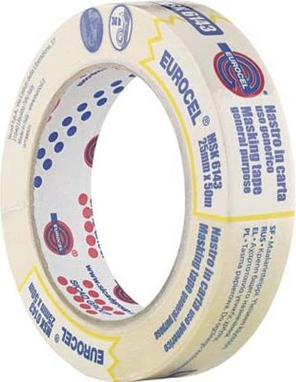 Nastro Carta Msk 6143 Tb Eurocel 50 ml 25 mm 72 Pezzi - 2