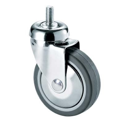 Ruota a Forcella Girevole Perno Filett 220B Avo Grigia Ø 50 mm 18 F 4 Pezzi - 2