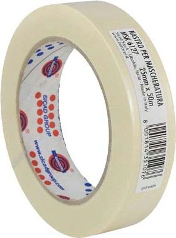 Nastro Carta Msk 6127 Tb Eurocel 50 ml 25 mm 72 Pezzi