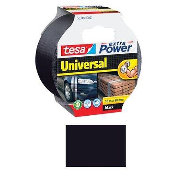 Nastro Alta Resistenza Extra Power 56490 Tesa Nero 10 ml 50 mm 6 Pezzi - 2
