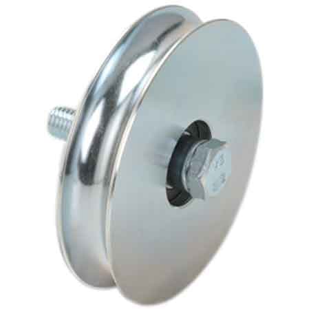 Ruota con Bullone per Cancelli Gola Tonda 120 mm - 2