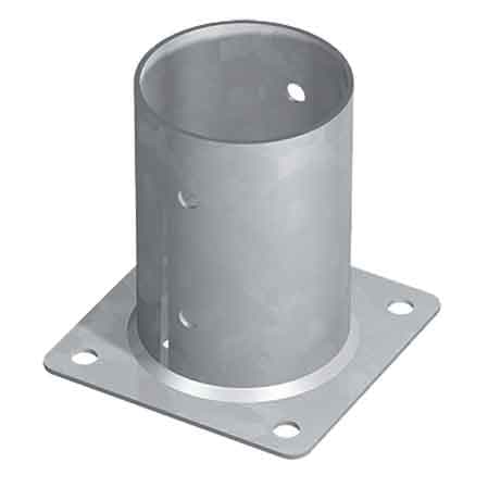 Supporto a Pavimento per Pali TR2 Ø 100 x 150H Tecfi Base 150 mm - 2