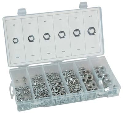 Dado Esagonale Zincato in Kit Self Hand M 3 x 10 300 Pezzi - 2