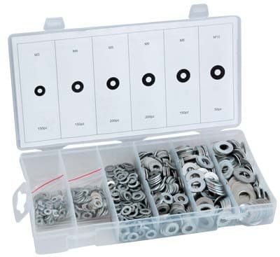 Rondella Piana Zincata in Kit Self Hand M 3 x 10 900 Pezzi - 2