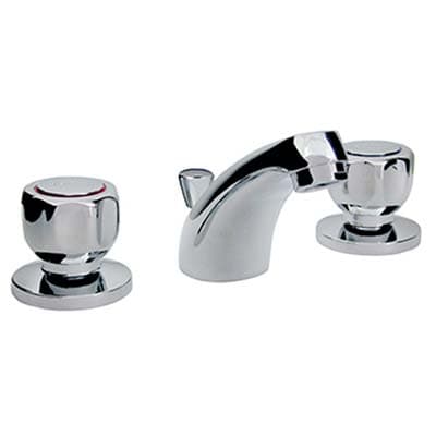 Batteria Lavabo Scudetto 28 Crolla Ottone Cromato con Piletta 11 x 4 - 2
