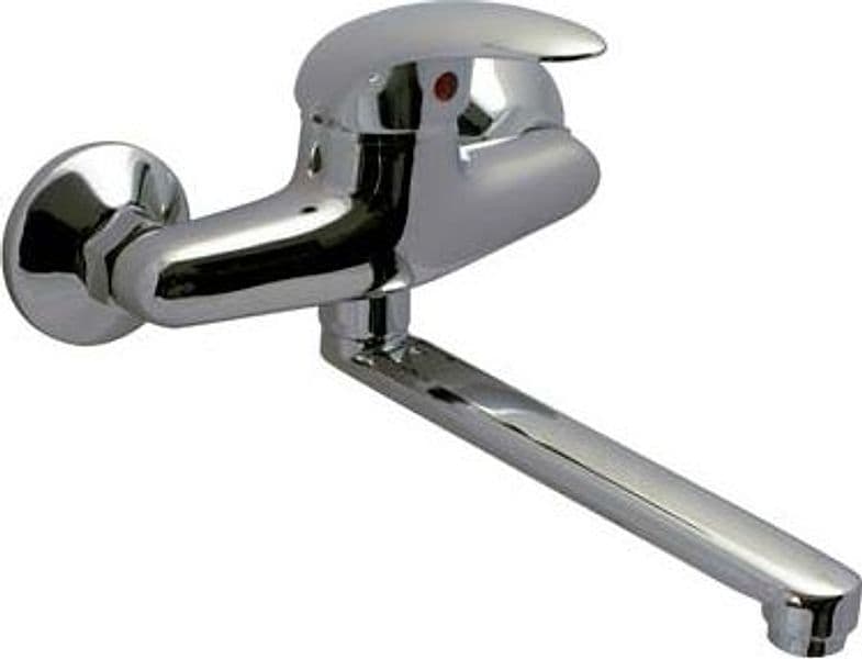 Rubinetto Miscelatore Lavello a Parete Start H25 Crolla Ottone Cromato