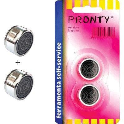 Aeratore Rubinetto Self Pronty Ottone Cromato M24 x 1 mm 2 Pezzi - 2