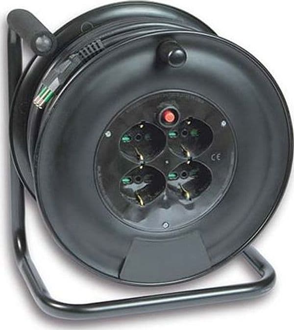 Avvolgicavo Impresa Fme 2P con T 16A Bipasso Schuko X4 N°xmmq 3X15 50 m - 2