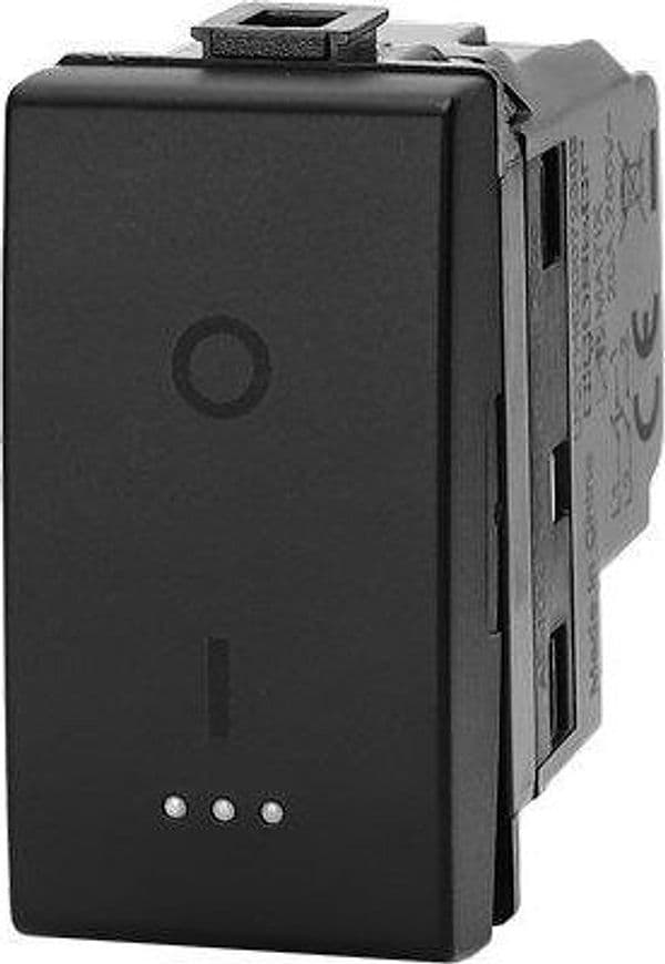 Interruttore Bipolare Abm Nero a 20 250 V 8 Pezzi - 2