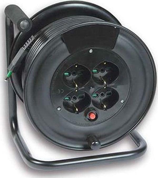 Avvolgicavo Impresa Fme 2P con T 16A Bipasso Schuko X4 N°xmmq 3X15 25 m - 2