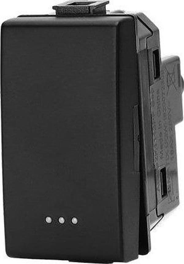 Interruttore Unipolare Abm Nero a 16 250 V 8 Pezzi - 2