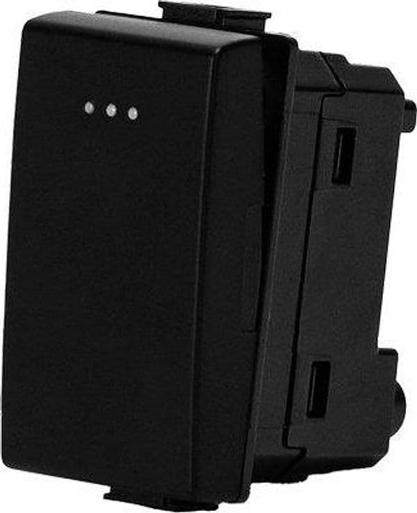 Pulsante Unipolare Abm Nero a 16 250 V 8 Pezzi - 2