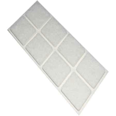 Feltrini Rettangolari 25 x 35 mm Blister Marrone 6 Pezzi - 2