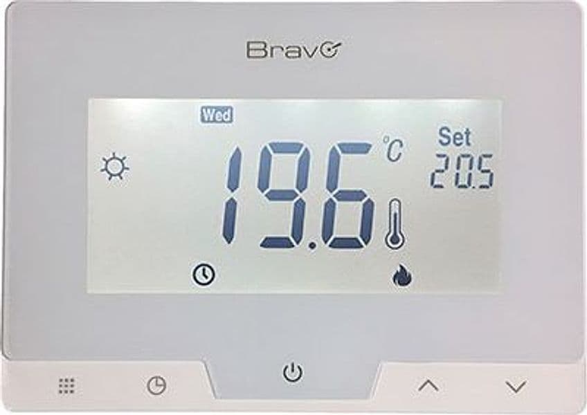 Cronotermostato Glam Bravo 5 x 35 °c Lcd 38 mm 124X88X24 - 2