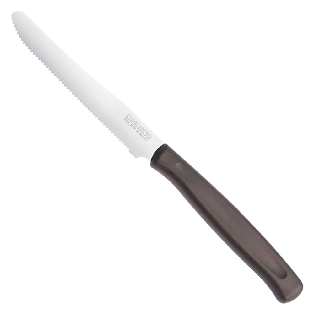 Coltello da Tavola Seghettato Manico Kaimano Marrone - 2