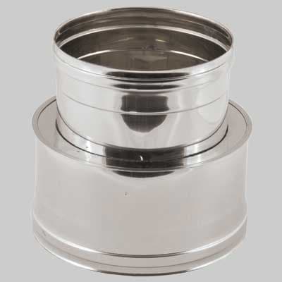 Raccordo da Doppia Parete a Mono Parete 100 150 100 Made in Italy - 2