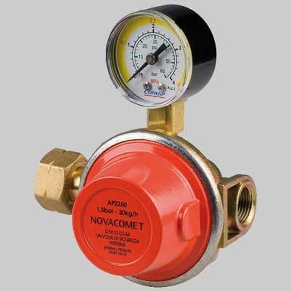 Riduttore di Alta Pressione Apz 250 con Manometro Kg 2530 Novacomet - 2