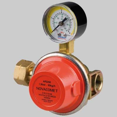 Riduttore di Alta Pressione Apz 250 con Manometro Kg 2530 Novacomet - 2
