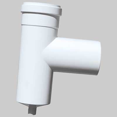 Raccordo Tee con Tappo Raccogli Condensa Ø 80 Ff Made in Italy - 2
