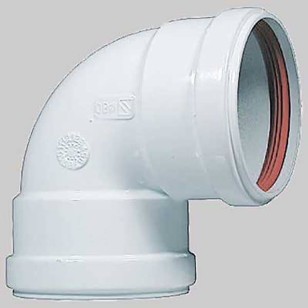 Curva a 90 ° Femmina a Doppio Labbro Made in Italy Ø 80 Ff - 2