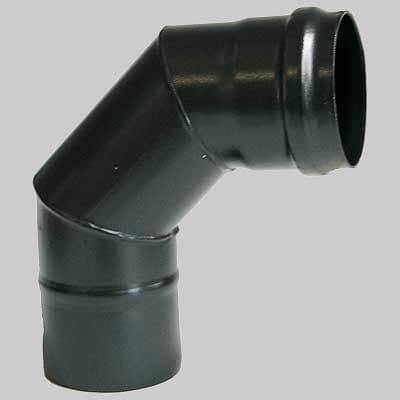 Curva 90 ° Nera Dm 100 Made in Italy - 2