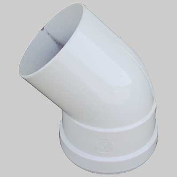 Curva 45 ° con Guarnizione Doppio Labbro Made in Italy Ø 80 m F