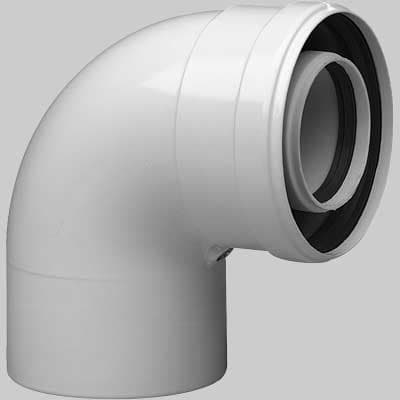 Curva Coassiale Baxi 90 ° Dm. 60100 - 2
