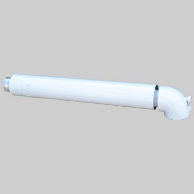 Terminale Antivento con Curva 90 ° per Scaldini 60100 Vaillant - 2