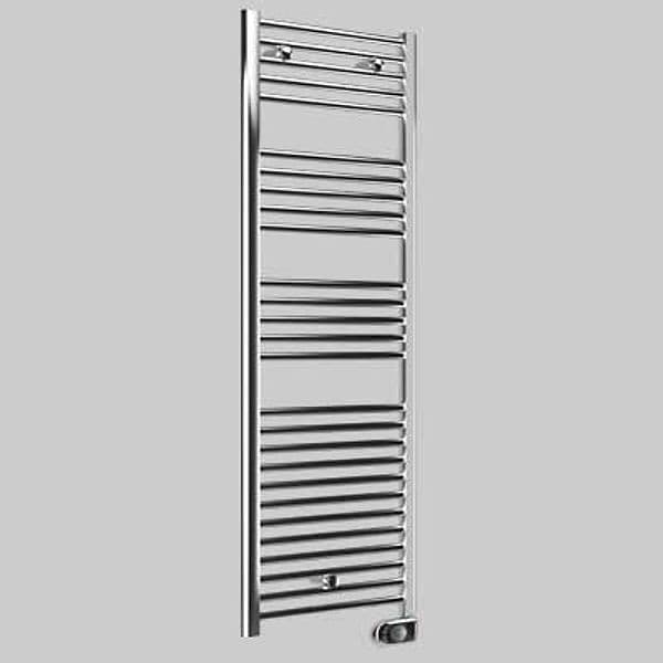 Termoarredo Scaldasalviette Elettrico Cortina Evo Cromato H 920 L 480 - 2