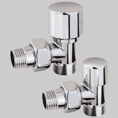 Coppia Valvola e Detentore Mini Arreda Bianco ½ x 24 19 Rcr Poletti - 2