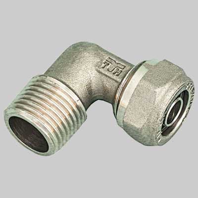 Raccordo Gomito Maschio per Tubo Cobrapex ¾ x 22 S. 3 Tiemme - 2