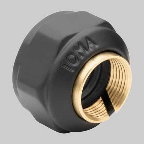 Adattatore Rame Calotta Nero Opaco Ø 14 24 x 1,5 Icma