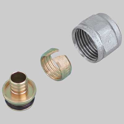 Adattatore per Tubo PEX 18 x 2,5 Attacco ¾ x 18 Made in Italy - 2