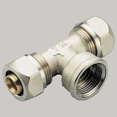 Raccordo Tee Femmina 20 x ½ x 20 Tiemme - 2