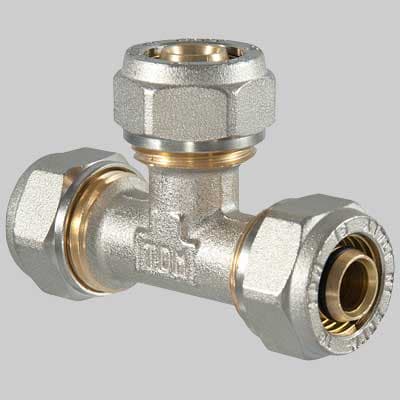 Raccordo a Compressione a Tee 32 x 32 x 32 T.d.m - 2