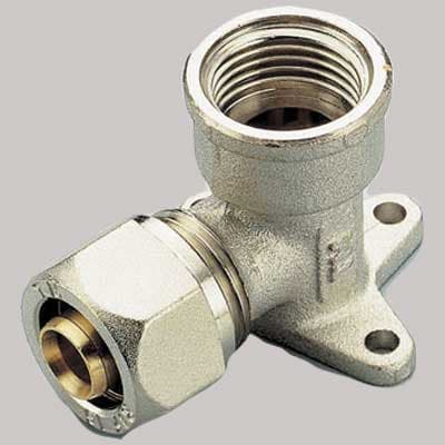 Raccordo a Compressione Curvo Femmina con Flangia Tiemme 16 x ½ - 2