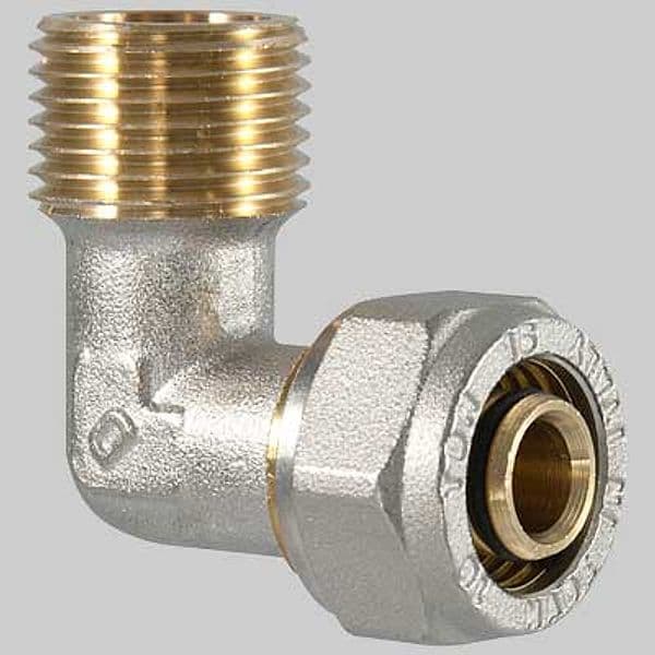 Raccordo a Compressione Curvo Maschio 26 x 1 T.d.m - 2