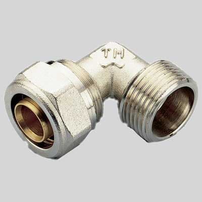 Raccordo a Compressione Curvo Maschio Tiemme 14 x ½ - 2