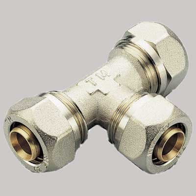 Raccordo a Compressione a Tee Tiemme 14 x 14 x 14 - 2