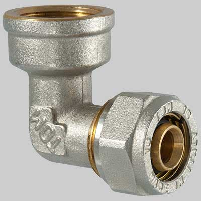 Raccordo a Compressione Curvo Femmina 16 x ½ T.d.m - 2