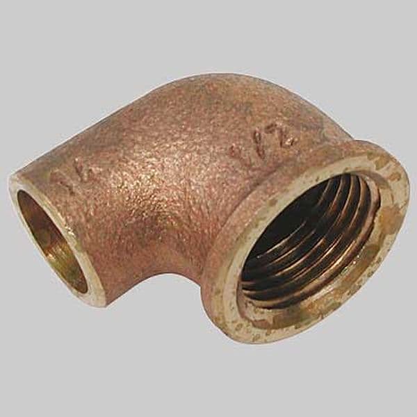 Gomito Bronzo Filettato Femmina a Saldare Femmina 16 x 3/4 Made in Italy