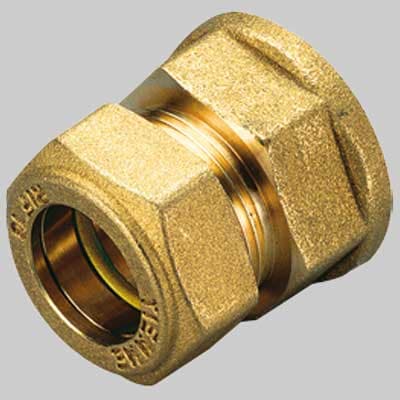Raccordo Diritto Femmina con Oring Giallo 22 x ¾ Tiemme - 2