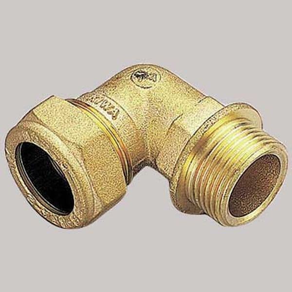 Raccordo Curvo Maschio con Ogiva Ottone 12 x 1/2 Tiemme
