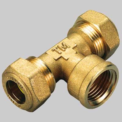 Raccordo Tee Femmina con Oring Giallo 16 x ½ Tiemme - 2