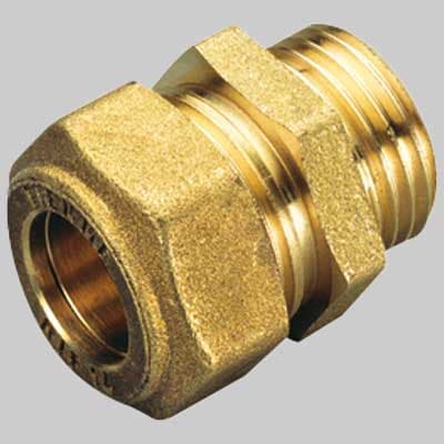 Raccordo Diritto Maschio con Oring Giallo 18 x 1 Tiemme - 2