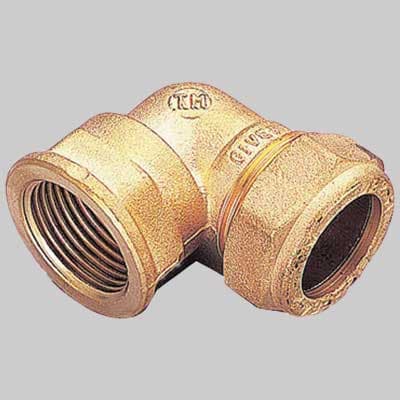 Raccordo Curvo Femmina con Ogiva Ottone 10 x ½ Tiemme - 2