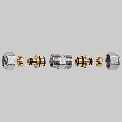 Niples Doppio Cromato Far Completo 1 x 26 x 3 - 2